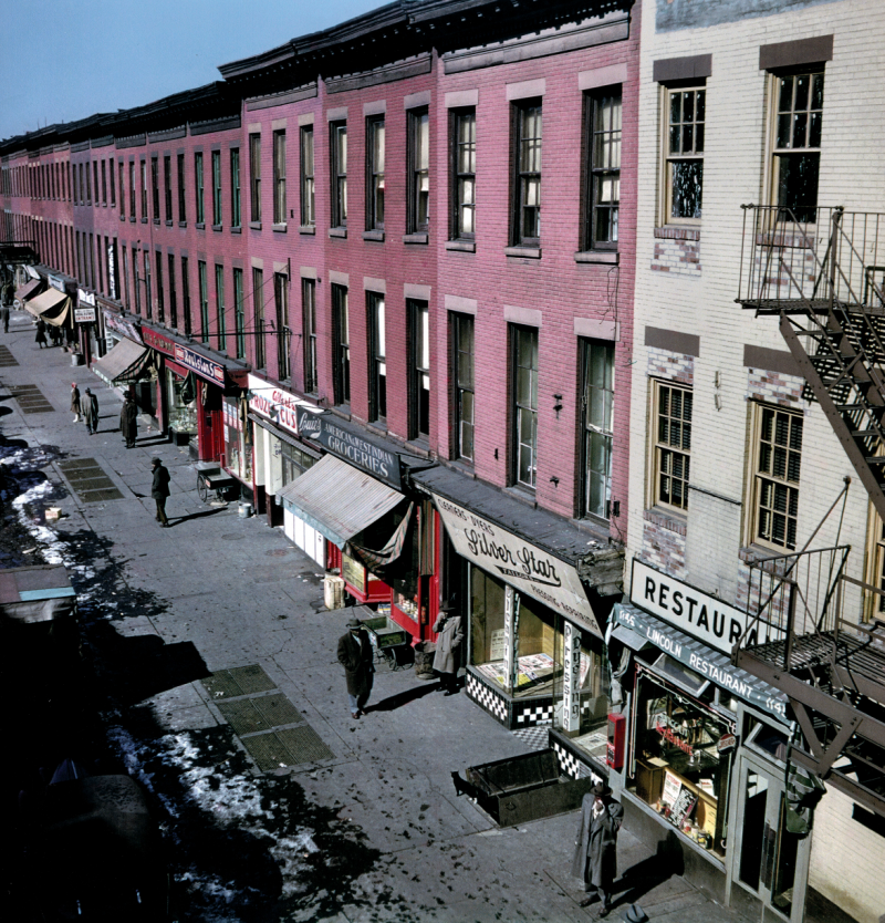 Street scene in East Harlem, New York, 1947<br/>Please contact Gallery for price