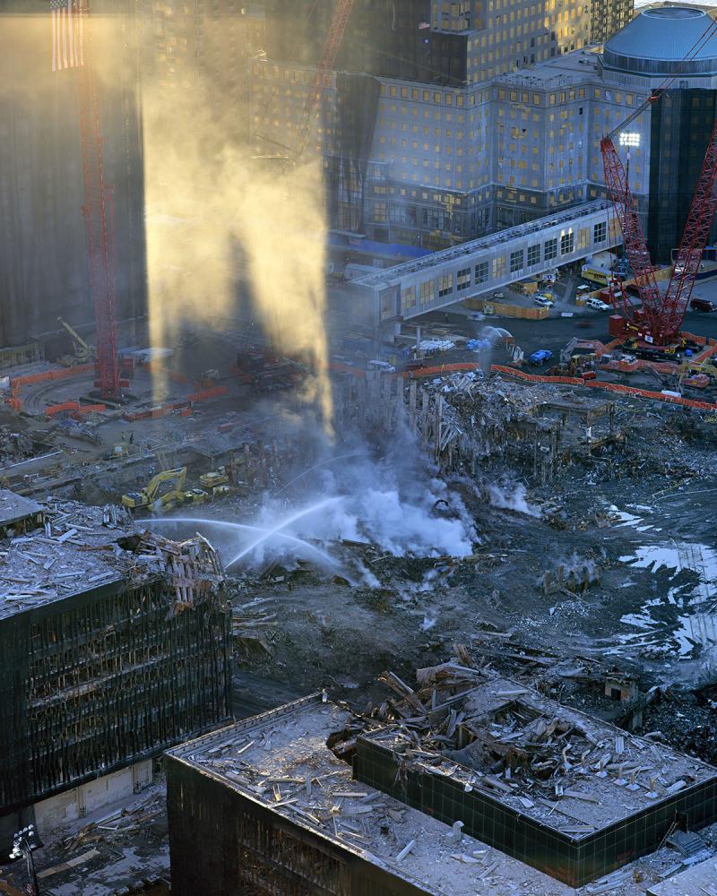 The Cross of Water, Fires at Ground Zero, September, 2001<br/><br/>Please contact Gallery for price