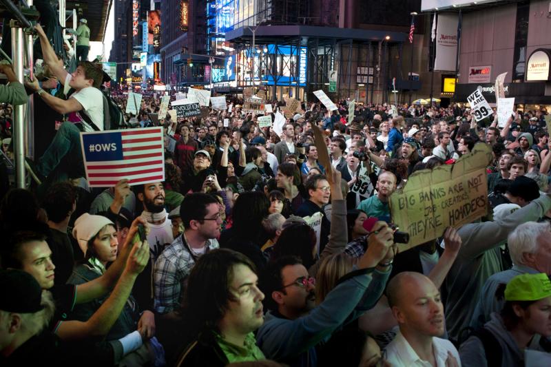 Occupy Wall Street, New York, 2011<br/>Please contact Gallery for price