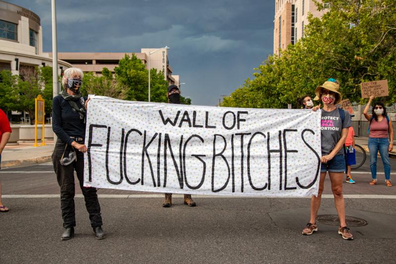 Hundreds peacefully protested President Trump’s plan to send federal officers to New Mexico’s largest city, Albuquerque, 2020<br/>Please contact Gallery for price
