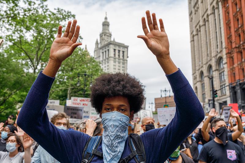 Protest after the Minneapolis Police murder of George Floyd,  Manhattan, New York,, June 2, 2020<br/>Please contact Gallery for price