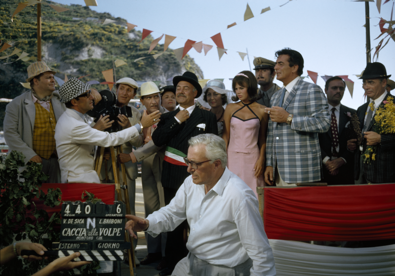 Vittorio De Sica on the set of "After The Fox", Italy, 1965<br/>Please contact Gallery for price