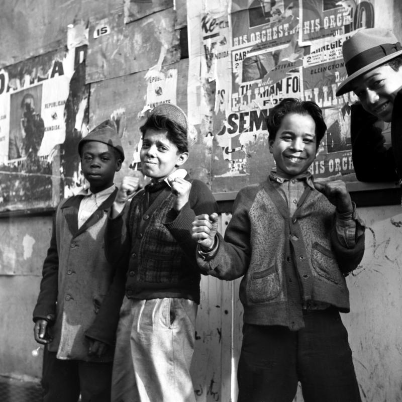 Boys, Spanish Harlem, New York City c.1946-1950 Gelatin Silver print
