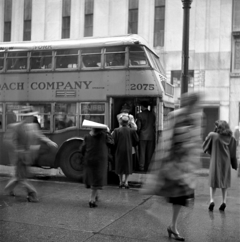 Bus Stop, New York, c. 1946-1959<br/>Please contact Gallery for price