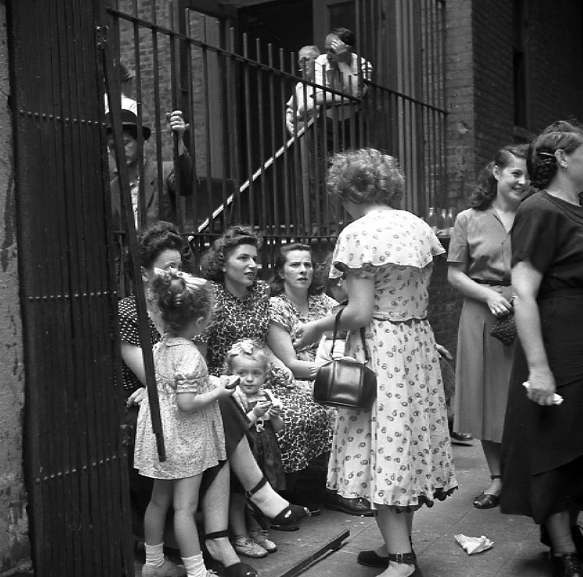 Women at Gate, New York, c. 1946-1950
