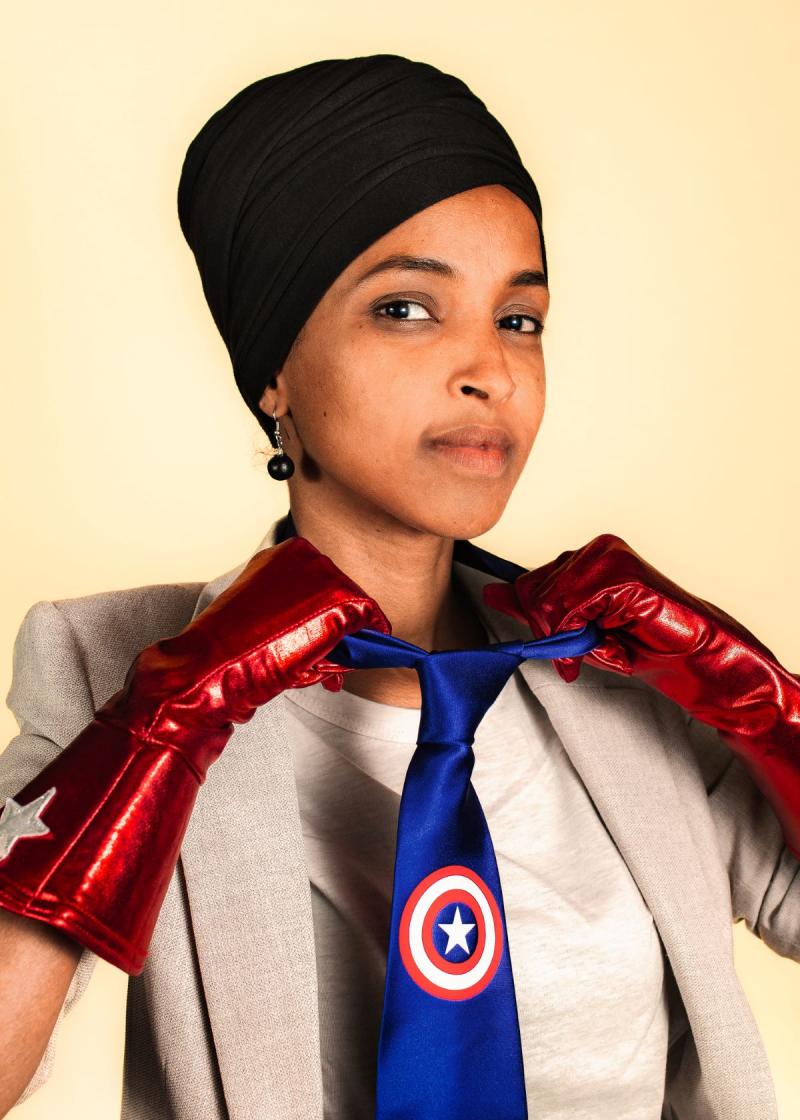 American Superhero: Ilhan Omar, 2019<br/>Please contact Gallery for price
