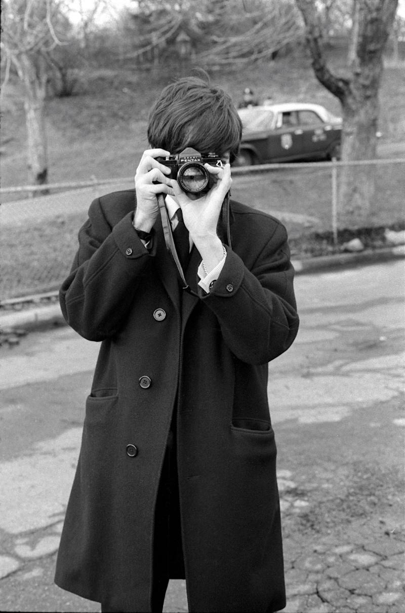 Paul McCartney photographing, New York, 1964<br/>Please contact Gallery for price