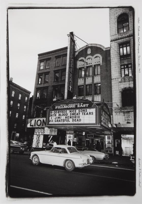 Photo: Fillmore East Marquee, New York, 1969 Gelatin Silver print #2865