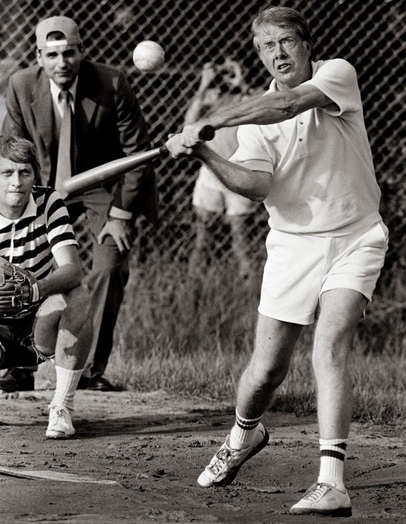 Photo: The Leader of the Free World Bats Cleanup, 1977 Gelatin Silver print #2890