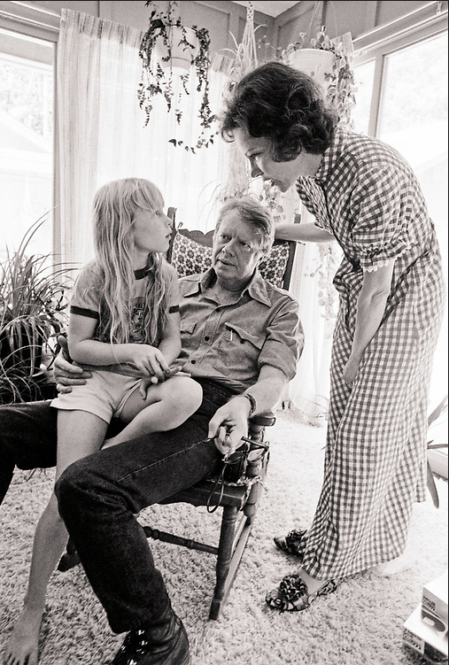 A Teachable Moment, Jimmy, Rosalynn, and daughter Amy Carter, Plains, Georgia, 1976<br/>Please contact Gallery for price