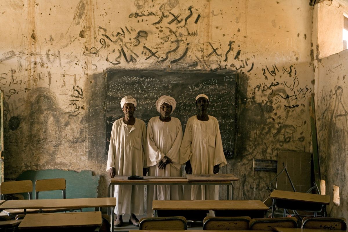 Teachers at a school. Darfur, Sudan 2005