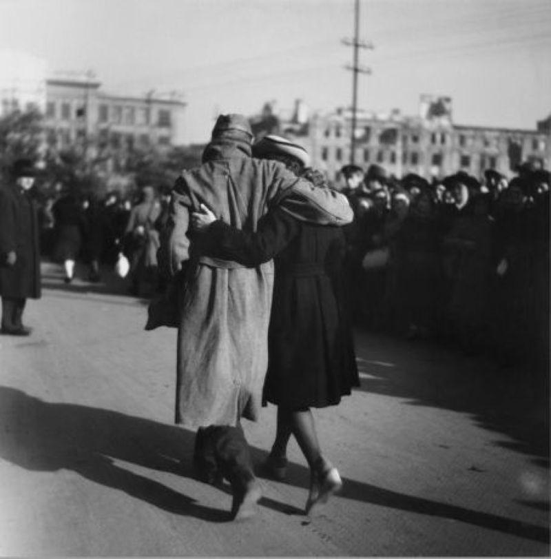 Reunited Homecoming Prisoner, Vienna, 1947<br/>Please contact Gallery for price