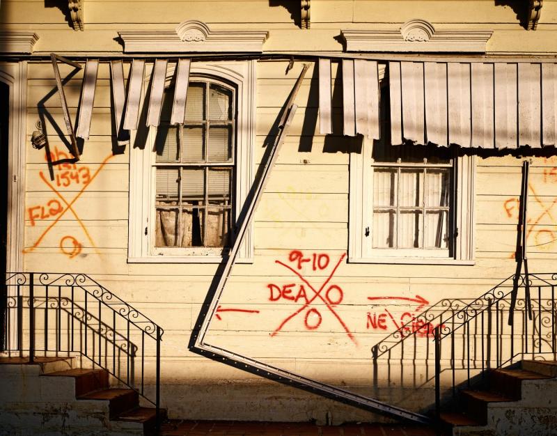 Stephen Wilkes Hurricane Katrina: Search Markings<br/>Please contact Gallery for price