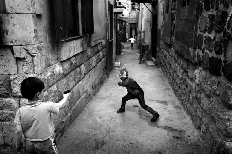 Photo: Street life in the Christian Quarter of the Old City of Damascus, Syria 2008 Archival Pigment Print #3036