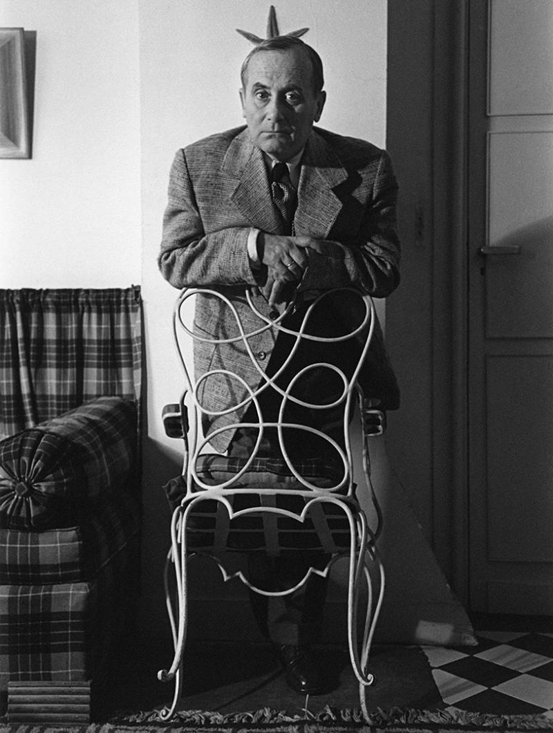 Photo: Joan Miro, Paris, 1950 Gelatin Silver print #3049