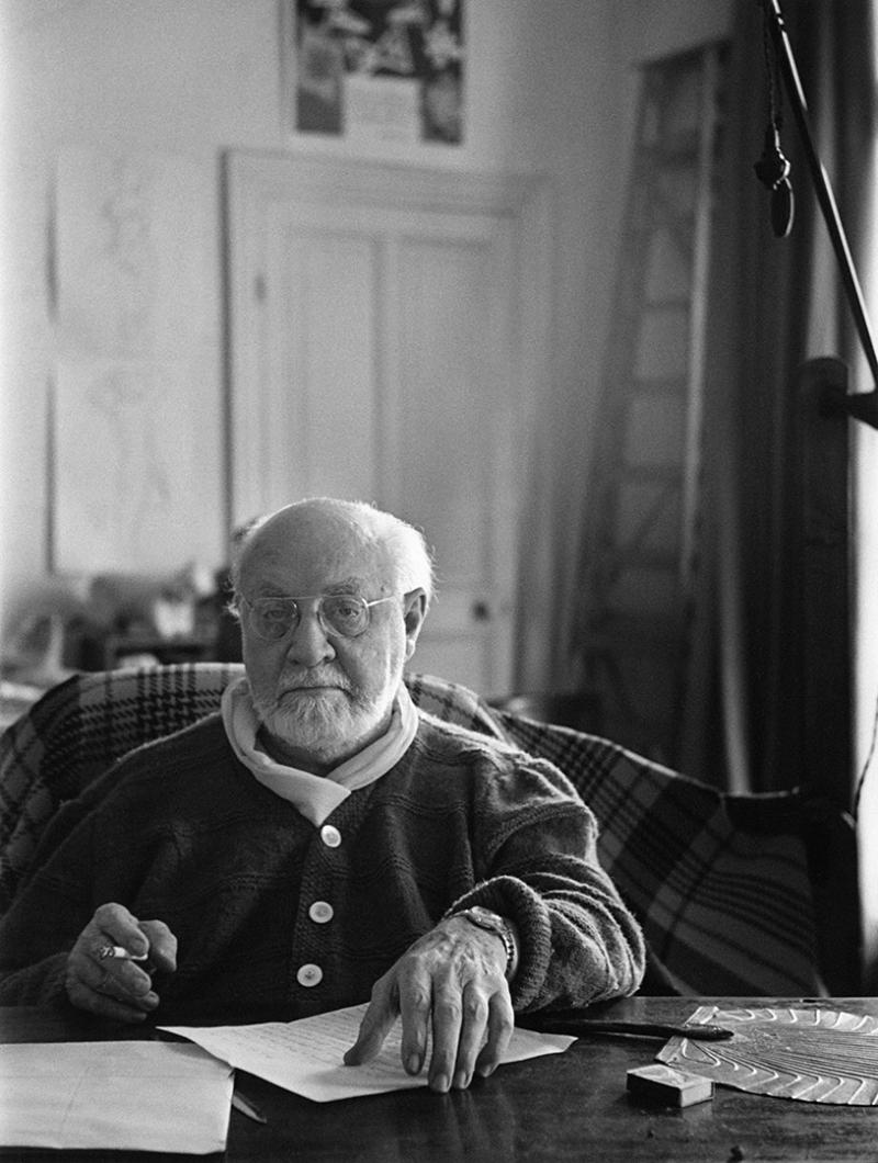 Photo: Henri Matisse in Nice, France, 1950 Gelatin Silver print #3050