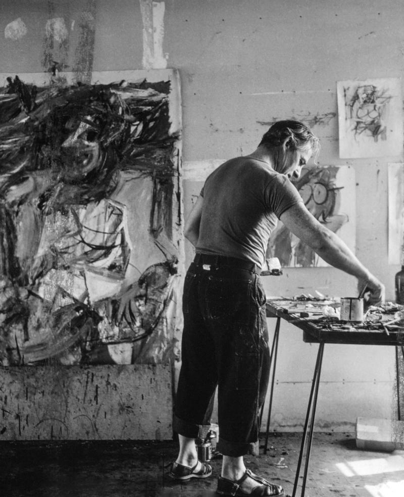 Photo: William DeKooning Painting, East Hampton, 1953 Archival Pigment Print #3063