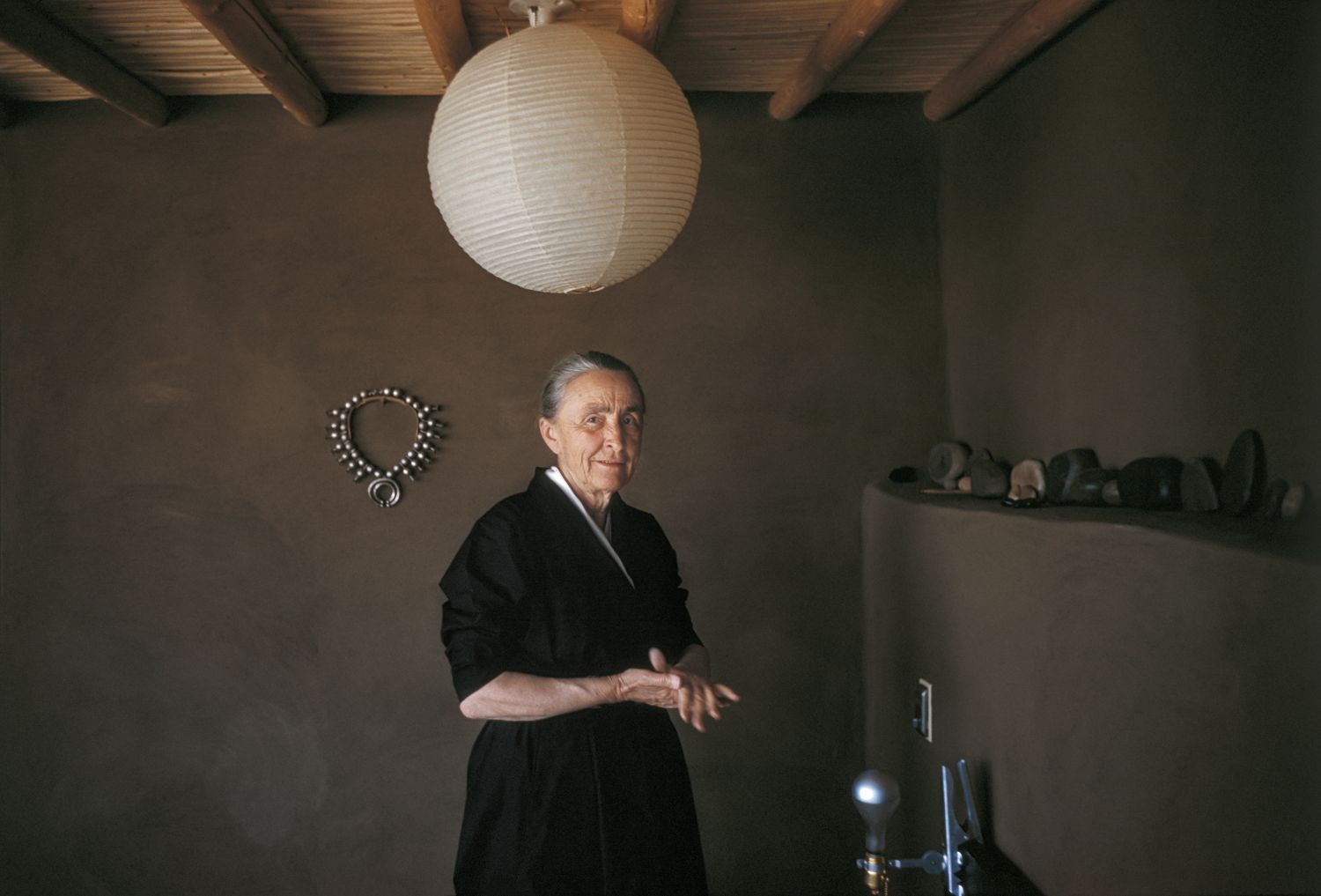 Georgia O'Keeffe at home, New Mexico, 1960