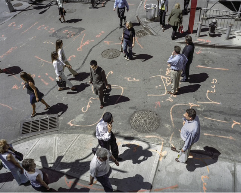 Photo:  Wall Street, New York City on the 5th anniversary of 9/11. Archival Pigment Print #3078