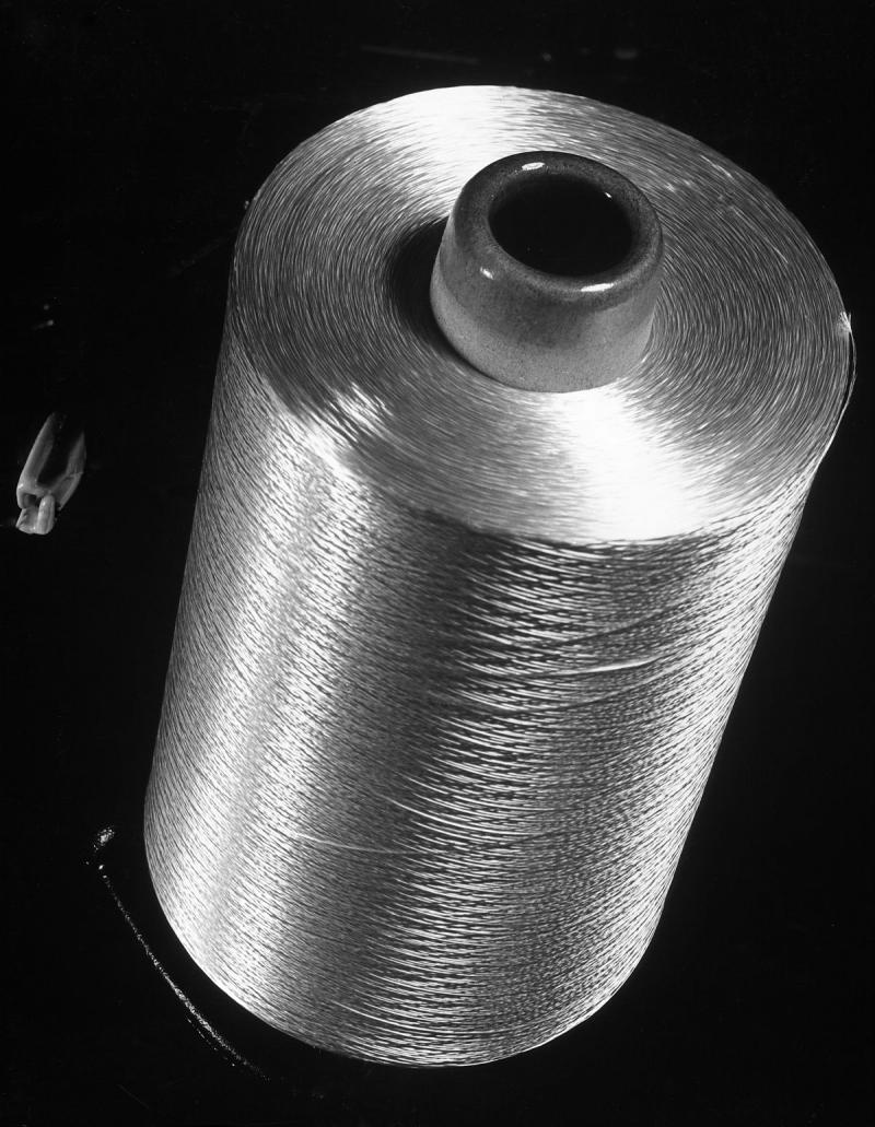 Spool of coned rayon at Industrial Ryon Corporation factory, Painsville, Ohio, 1939<br/>Please contact Gallery for price