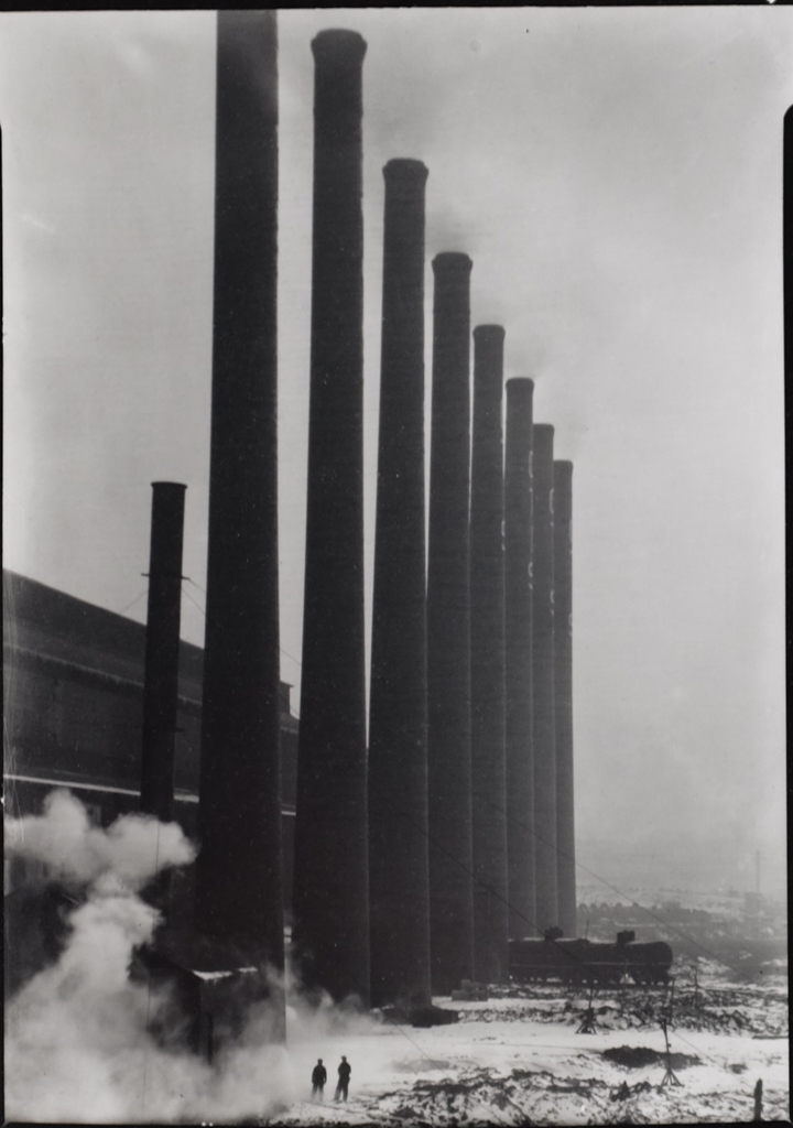 The Towering Smokestacks of the Otis Steel Co., Cleveland, c.1927-28