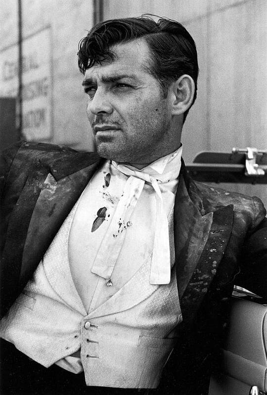 Clark Gable on the set of “San Francisco” on the MGM lot, Hollywood, 1936