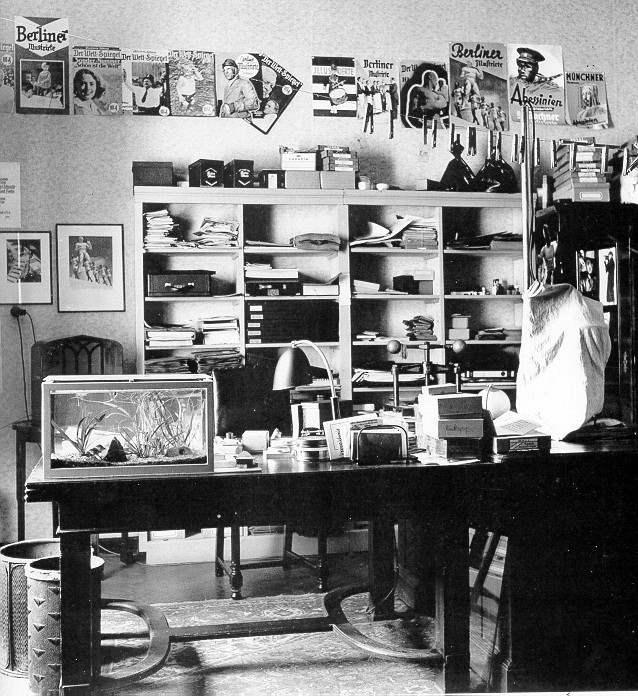 Photo: Eisenstaedt's first office- darkroom, Berlin, Wilmersdorf, 1929 Gelatin Silver print #3143