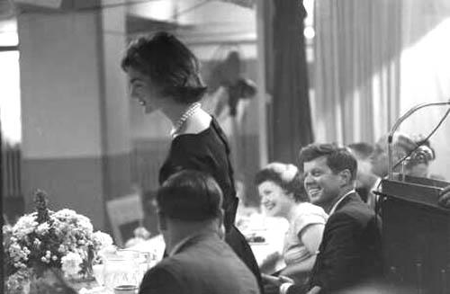 Photo: Jacqueline Kennedy campaigning with John, Wheeling, West Virginia, 1959 Vintage Gelatin Silver Print #343