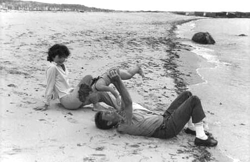 Kennedy Family on beach, Hyannis Port, 1959 (Caroline overhead)