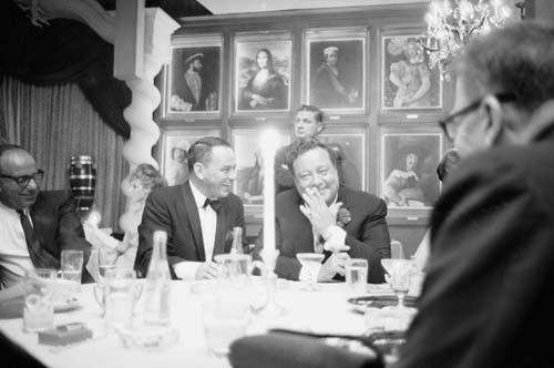 Frank Sinatra and Jackie Gleason, 1965 Gelatin Silver print