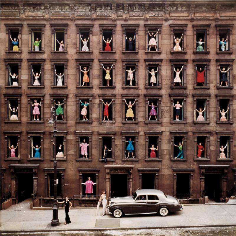 Models in the windows, New York, 1960<br/>