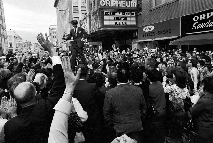 Senator Robert Kennedy at a Rally in Sioux City, Iowa, 1966