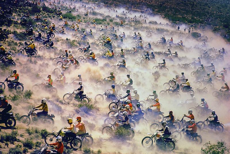 Motorcycle race, Mojave desert, 1971<br/>