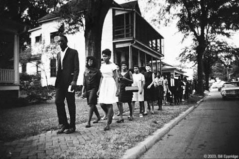 Mississippi Burning: Funeral procession of James Chaney, Mississippi, 1964<br/>