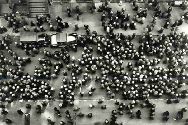 Hats in the Garment District, New York, 1930