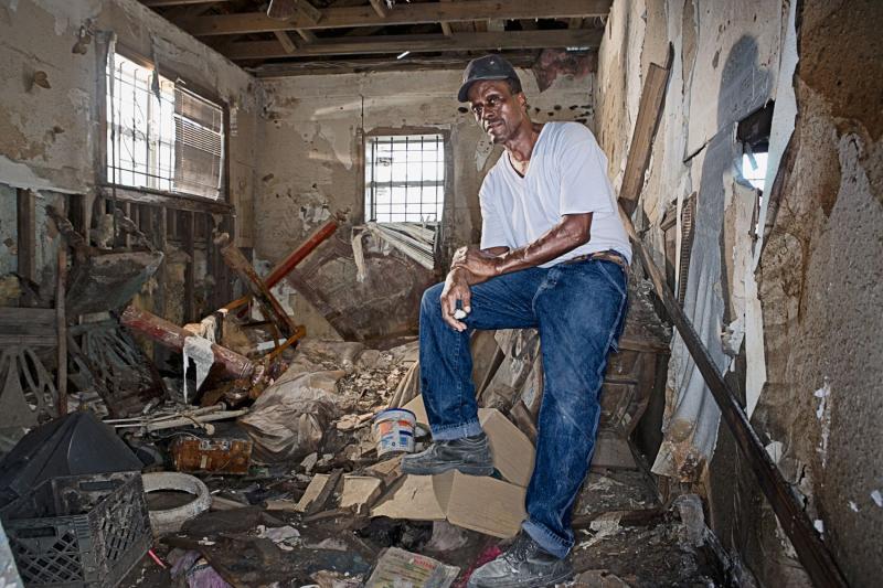Stephen Wilkes In Katrina's Wake: Brother Charles<br/>Please contact Gallery for price