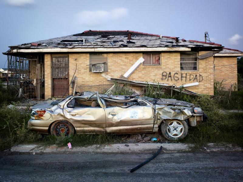 Stephen Wilkes In Katrina's Wake: Damaged Car<br/>Please contact Gallery for price