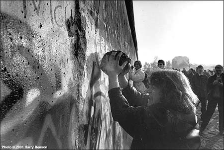 The Berlin wall comes down, Berlin,1989