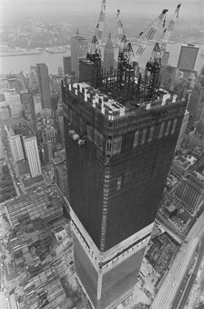 World Trade Center construction, 1973