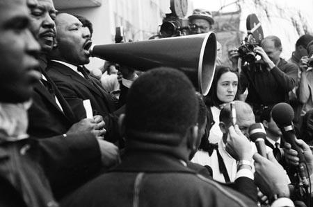 Martin Luther King, Jr., (Megaphone), Selma, Alabama, 1965<br/>