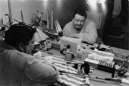 Jackie Gleason at dressing table, c. 1959