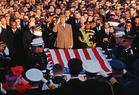John F. Kennedy laid to rest, Arlington, 1963