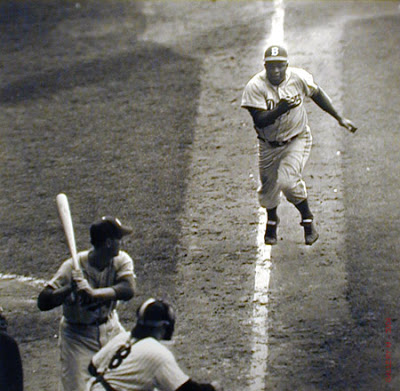 Image #1 for 55 YEARS AGO: JACKIE ROBINSON STEALS HOME BASE - Game One, The 1955 World Series, NY Yankees vs Brooklyn Dodgers