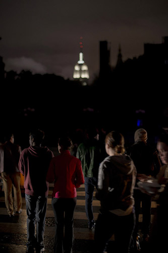 Empire State Building, Hurricane Sandy, 2012