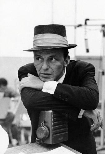Frank Sinatra with camera, Capitol Records