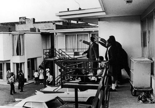 Dr. Martin Luther King assassination, Memphis,Tenn., April 4, 1968; Photograph by Joseph Louw