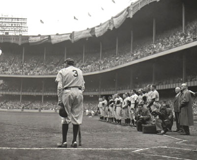 The Babe Blows Out, Yankee Stadium, June 13, 1948<br>© 2004 Nat Fein Estate