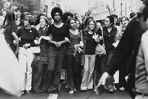 Women in Parade Down 5th Avenue on the 50th Anniversary of the Passage of the 19th Amendment, New York, 1970 -Photograph by John Olsen